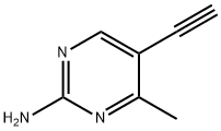 5-乙炔基-4-甲基嘧啶-2-胺 结构式