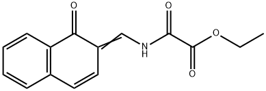 Acetic acid, oxo[[(1-oxo-2(1H)-naphthalenylidene)methyl]amino]-, ethyl ester (9CI) 结构式