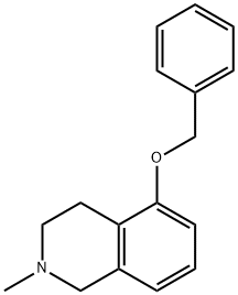 5-(Benzyloxy)-2-methyl-1,2,3,4-tetrahydroisoquinoline 结构式