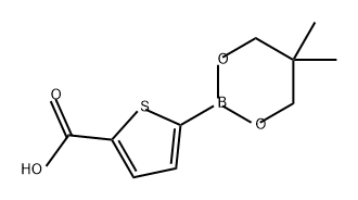 5-(5,5-DIMETHYL-1,3,2-DIOXABORINAN-2-YL)THIOPHENE-2-CARBO 结构式