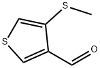 4-(methylsulfanyl)thiophene-3-carbaldehyde 结构式