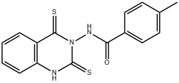 N-(2,4-Dithioxo-1,2-dihydroquinazolin-3(4H)-yl)-4-methylbenzamide 结构式