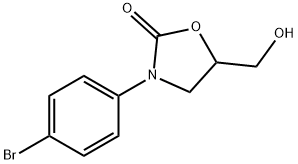 3-(4-溴-3-苯基)-5-羟甲基噁唑烷-2-酮 / 特地唑胺杂质 结构式