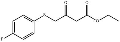 Butanoic acid, 4-[(4-fluorophenyl)thio]-3-oxo-, ethyl ester 结构式