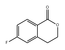 1H-2-Benzopyran-1-one, 6-fluoro-3,4-dihydro- 结构式