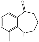 9-甲基-3,4-二氢-1H-苯并[B]吖庚因-5(2H)-酮 结构式