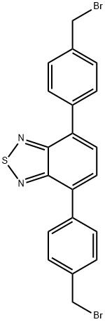 2,1,3-Benzothiadiazole, 4,7-bis[4-(bromomethyl)phenyl]- 结构式