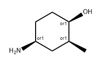 REL-(1S,2R,4R)-4-氨基-2-甲基环己烷-1-醇 结构式