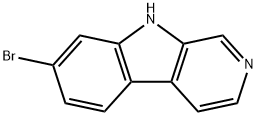 7-溴-9H-吡啶并[3,4-B]吲哚 结构式