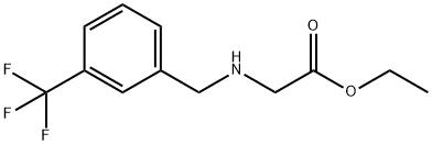 Glycine, N-[[3-(trifluoromethyl)phenyl]methyl]-, ethyl ester 结构式