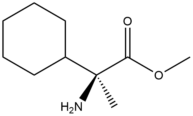 Methyl (αS)-α-amino-α-methylcyclohexaneacetate 结构式