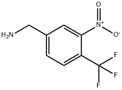 Benzenemethanamine, 3-nitro-4-(trifluoromethyl)- 结构式