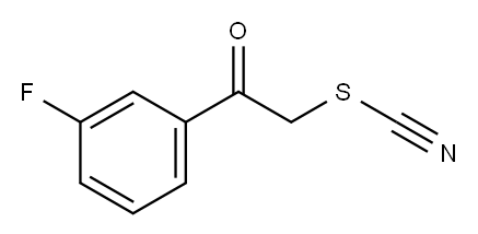 Thiocyanic acid, 2-(3-fluorophenyl)-2-oxoethyl ester 结构式