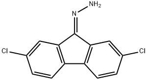 9H-Fluoren-9-one, 2,7-dichloro-, hydrazone 结构式