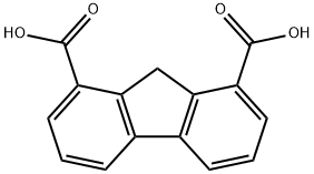 9H-Fluorene-1,8-dicarboxylic acid 结构式