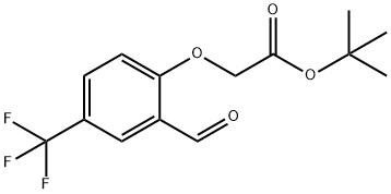 Acetic acid, 2-[2-formyl-4-(trifluoromethyl)phenoxy]-, 1,1-dimethylethyl ester 结构式