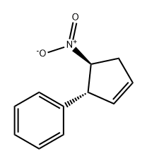 Benzene, [(1R,5S)-5-nitro-2-cyclopenten-1-yl]- 结构式