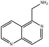 (1,6-萘吡啶-5-基)甲胺 结构式