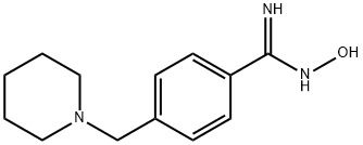 BENZENECARBOXIMIDAMIDE, N'-HYDROXY-4-(1-PIPERIDINYLMETHYL)- 结构式