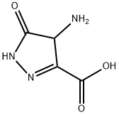 2-Pyrazoline-3-carboxylicacid,4-amino-5-oxo-(7CI) 结构式