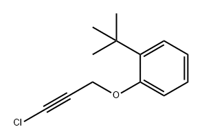 Benzene, 1-[(3-chloro-2-propyn-1-yl)oxy]-2-(1,1-dimethylethyl)- 结构式