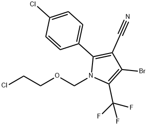 1H-Pyrrole-3-carbonitrile, 4-bromo-1-[(2-chloroethoxy)methyl]-2-(4-chlorophenyl)-5-(trifluoromethyl)-