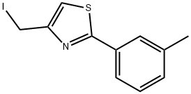 Thiazole, 4-(iodomethyl)-2-(3-methylphenyl)- 结构式