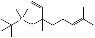 Silane, (1,1-dimethylethyl)[(1-ethenyl-1,5-dimethyl-4-hexen-1-yl)oxy]dimethyl- 结构式