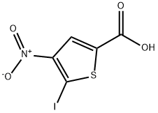 2-Thiophenecarboxylic acid, 5-iodo-4-nitro- 结构式