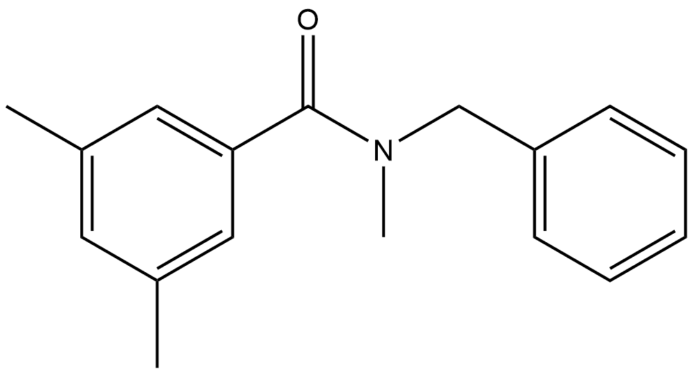 N,3,5-Trimethyl-N-(phenylmethyl)benzamide 结构式