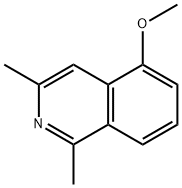 5-Methoxy-1,3-dimethylisoquinoline 结构式