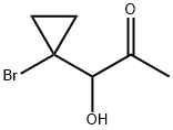 2-Propanone, 1-(1-bromocyclopropyl)-1-hydroxy- 结构式