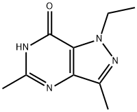 1-Ethyl-3,5-dimethyl-1H-pyrazolo[4,3-d]pyrimidin-7(4H)-one 结构式