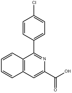 1-(4-Chlorophenyl)isoquinoline-3-carboxylic acid 结构式