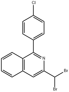 1-(4-Chlorophenyl)-3-(dibromomethyl)isoquinoline 结构式
