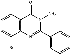 3-Amino-8-bromo-2-phenylquinazolin-4(3H)-one 结构式