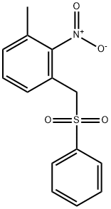 Benzene, 1-methyl-2-nitro-3-[(phenylsulfonyl)methyl]- 结构式