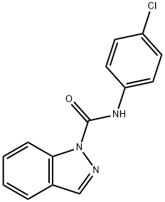 N-(4-Chlorophenyl)-1H-indazole-1-carboxamide 结构式