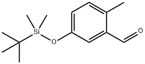 Benzaldehyde, 5-[[(1,1-dimethylethyl)dimethylsilyl]oxy]-2-methyl- 结构式