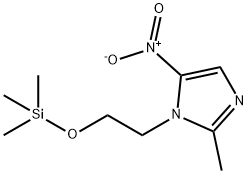 1H-Imidazole, 2-methyl-5-nitro-1-[2-[(trimethylsilyl)oxy]ethyl]- 结构式