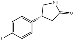 (4R)-4-(4-fluorophenyl)pyrrolidin-2-one 结构式