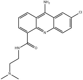 4-Acridinecarboxamide, 9-amino-7-chloro-N-[2-(dimethylamino)ethyl]- 结构式