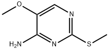 5-甲氧基-2-(甲硫基)嘧啶-4-胺 结构式