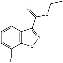 1,2-Benzisoxazole-3-carboxylic acid, 7-fluoro-, ethyl ester 结构式