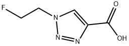 1-(2-氟乙基)-1H-1,2,3-三唑-4-羧酸 结构式