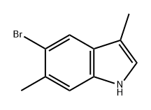 5-溴-3,6-二甲基吲哚 结构式