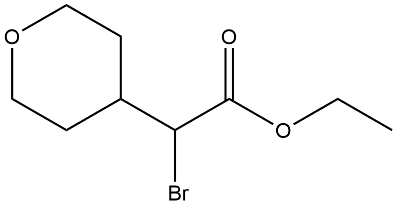 2H-Pyran-4-acetic acid, α-bromotetrahydro-, ethyl ester 结构式