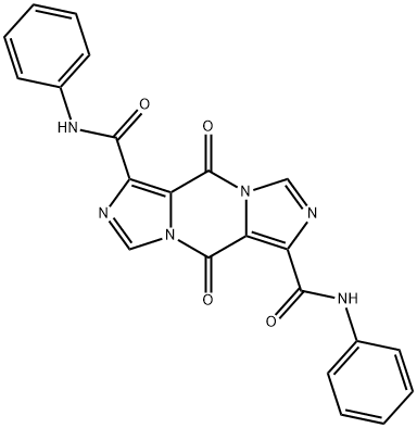 5H,10H-Diimidazo[1,5-a:1',5'-d]pyrazine-1,6-dicarboxamide, 5,10-dioxo-N1,N6-diphenyl- 结构式