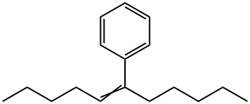 Benzene, (1-pentyl-1-hexen-1-yl)- 结构式