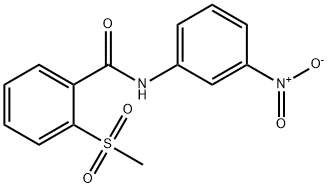 Benzamide, 2-(methylsulfonyl)-N-(3-nitrophenyl)- 结构式